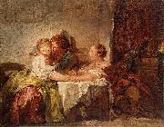 Captured kiss Jean Honore Fragonard